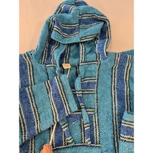 El Paso Saddle Blanket Company Mens Hoodie Sz L Southwestern Cowboy